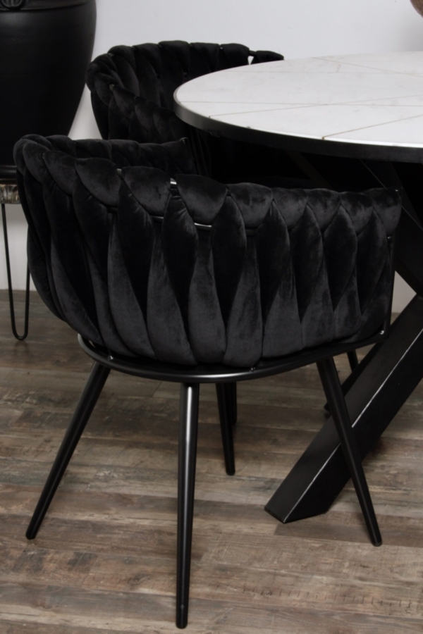 Valgomojo - kėdės - Amsterdam - aksominės - stilingos - hister