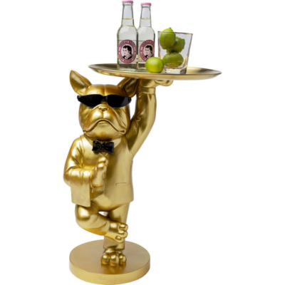 Šoninis Staliukas  Cool Bulldog Tray Gold 34x55cm