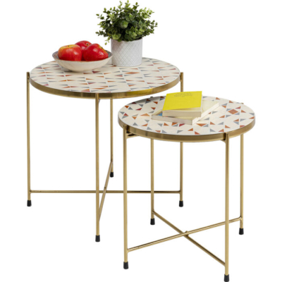 Šoninis Staliukas Priya White 2 vnt.