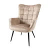 Fotelis "Scandinavia velvet champagne"
